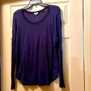 Navy long sleeved Splendid top size L